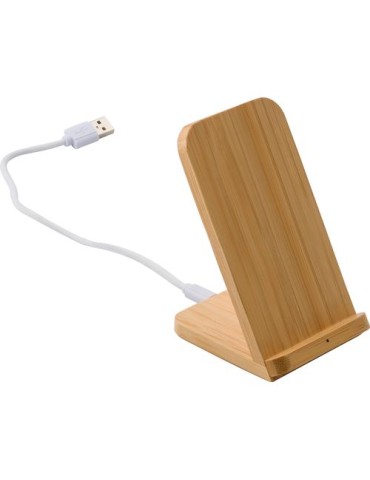 Chargeur induction personnalisé en bambou - et pratique pas cher 2
