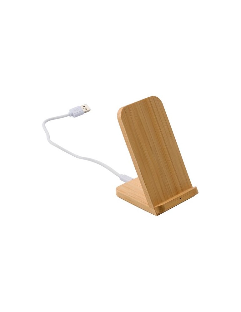 Chargeur induction personnalisé en bambou - et pratique pas cher