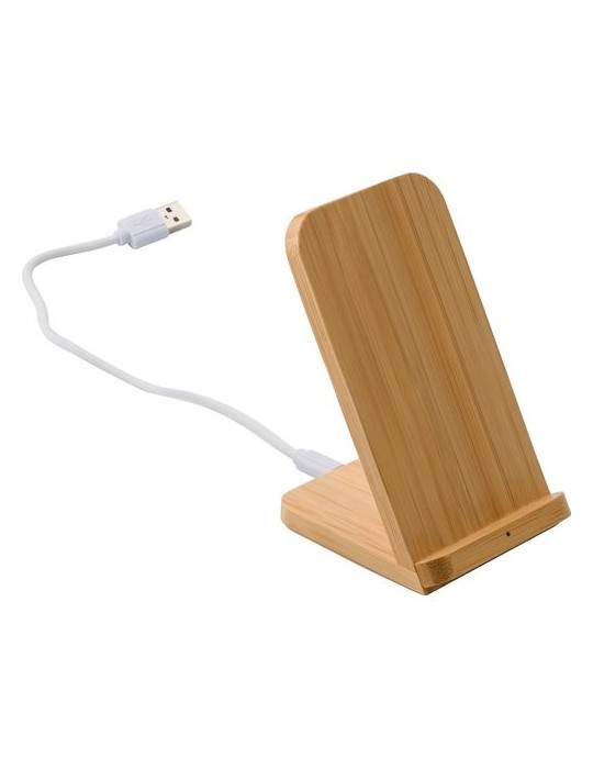 Chargeur induction personnalisé en bambou - et pratique pas cher