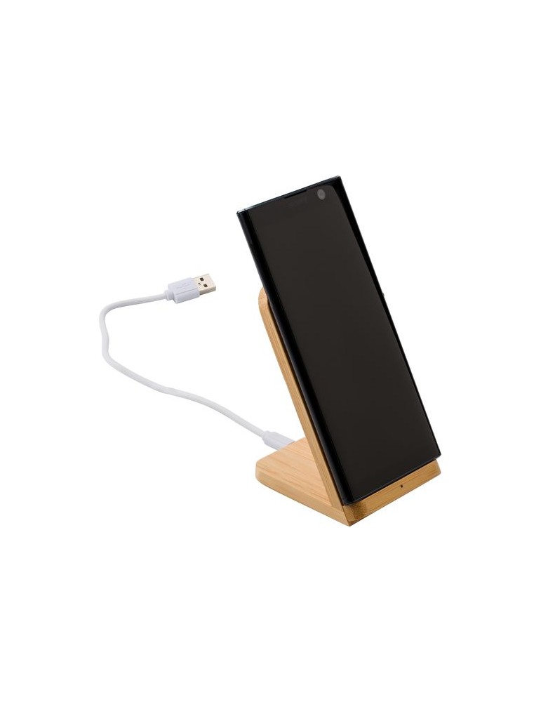Chargeur induction personnalisé en bambou - et pratique pas cher