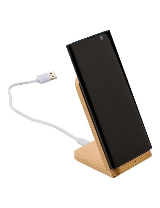 Chargeur induction personnalisé en bambou - et pratique pas cher