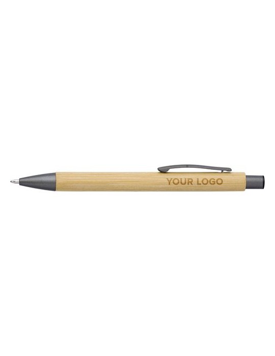 Stylo bille  en bambou pratique - Kalani