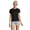 T-shirt Femme Personnalisé Sportif 140g - Sporty Women Matières : PET Taille textile : L Couleurs : noir goodies publicitaire év