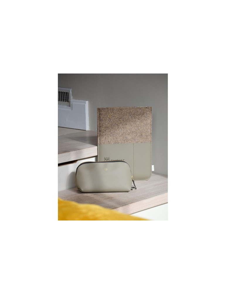 Recyc Felt&Apple Imitation Leather LaptopSleeve 16p