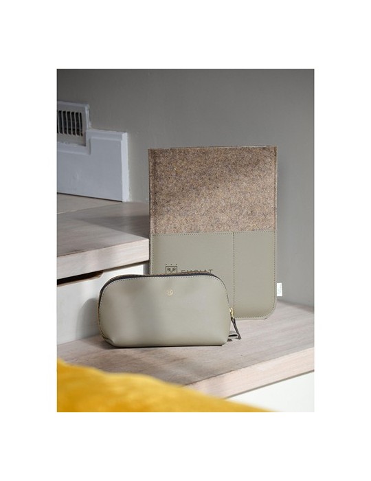 Recyc Felt&Apple Imitation Leather LaptopSleeve 16p