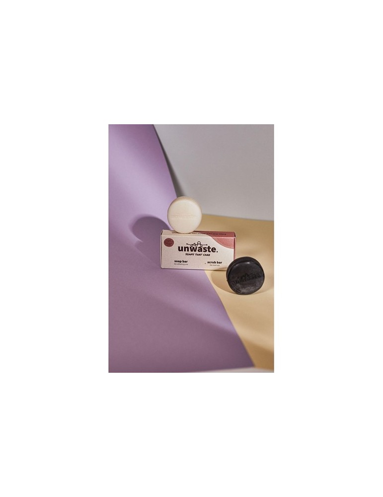 Unwaste Duopack Soap & Scrub bar