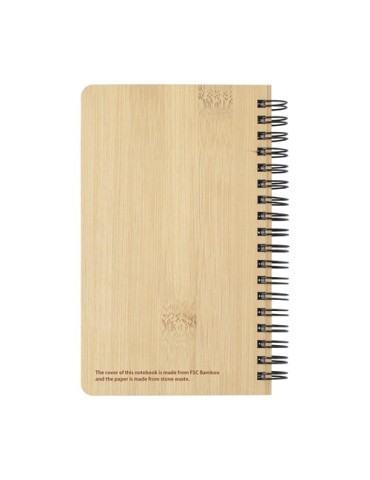 Notebook made from Stonewaste-Bamboo A6 carnet de notes 2