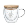 Tasse élégante en verre à double paroi personnalisée - SIAN Matières : borosilicate Couleurs : transparent