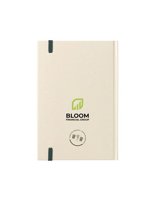 Bagasse Sugarcane Notebook A5 carnet de notes
