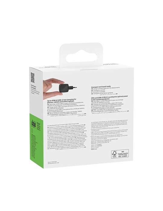 Belkin 45W USB PD Wall Chargeur avec PPS