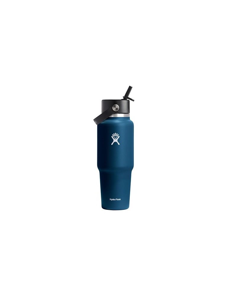 Hydro Flask Wide Mouth Travel Bottle with Flex Straw Cap 946 ml bouteille d'eau