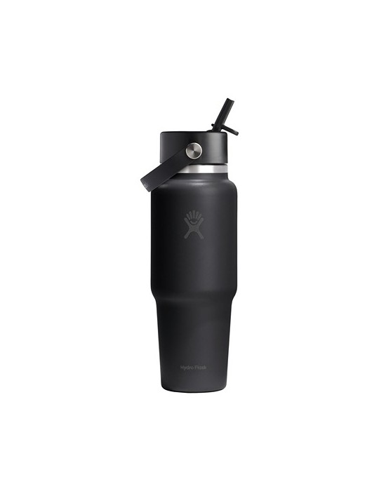 Hydro Flask Wide Mouth Travel Bottle with Flex Straw Cap 946 ml bouteille d'eau