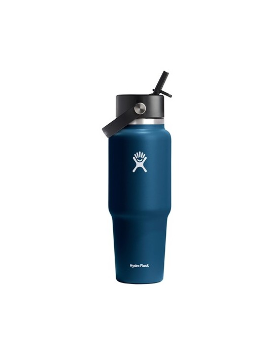 Hydro Flask Wide Mouth Travel Bottle with Flex Straw Cap 946 ml bouteille d'eau
