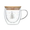 Tasse élégante en verre à double paroi personnalisée - SIAN Matières : borosilicate Couleurs : transparent personnalisable avec 