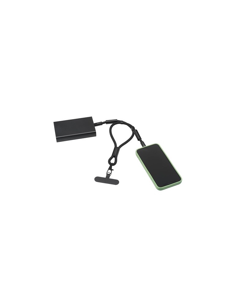 Wrist Lanyard 2-in-1 GRS RPET Load & Sync USB Cable