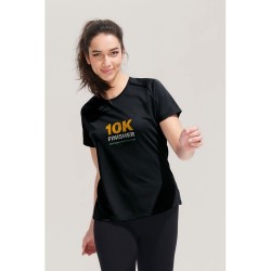 T-shirt Femme Personnalisé Sportif 140g - Sporty Women Matières : PET Taille textile : XL Couleurs : noir livraison express 24h 