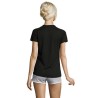 T-shirt Femme Personnalisé Sportif 140g - Sporty Women Matières : PET Taille textile : XXL Couleurs : noir personnalisable avec 