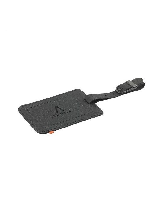 Recycled Leather Luggage Tag 'étiquette de bagage