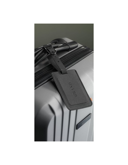 Recycled Leather Luggage Tag 'étiquette de bagage