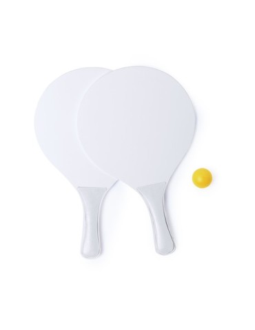 Raquette de plage publicitaire Kongal Couleurs : blanc