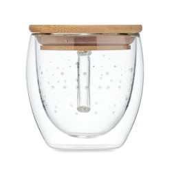 Tasse élégante en verre à double paroi personnalisée - SIAN Matières : borosilicate Couleurs : transparent impression haute défi