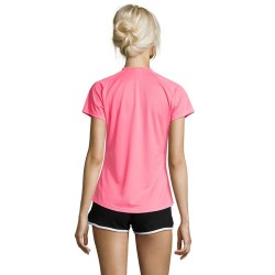 T-shirt Femme Personnalisé Sportif 140g - Sporty Women Matières : PET Taille textile : M Couleurs : rose fluo accessoire événeme