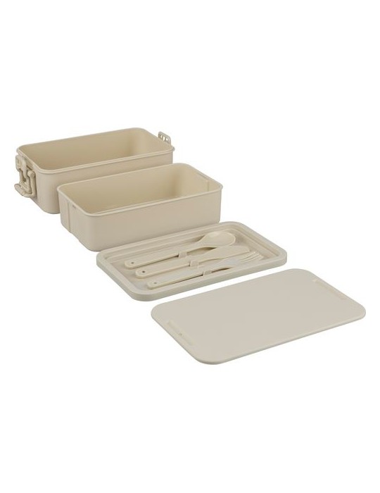 Lunch box double compartiments en PP Siena