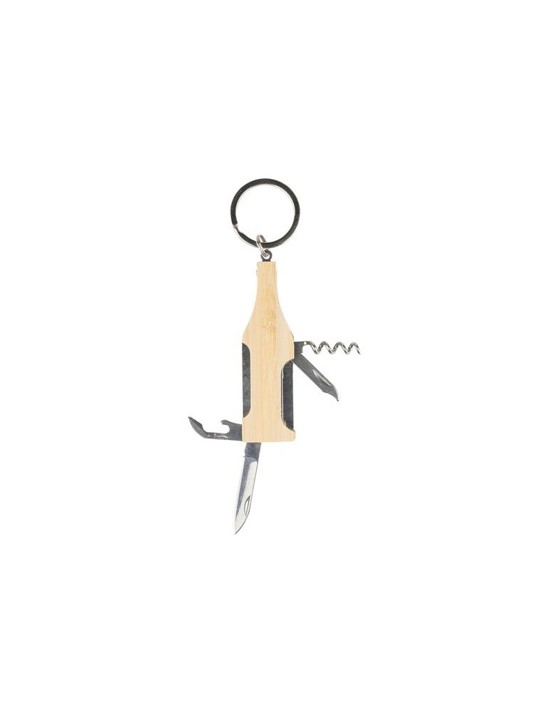 Porte-clés multi-outils en bambou Inaya