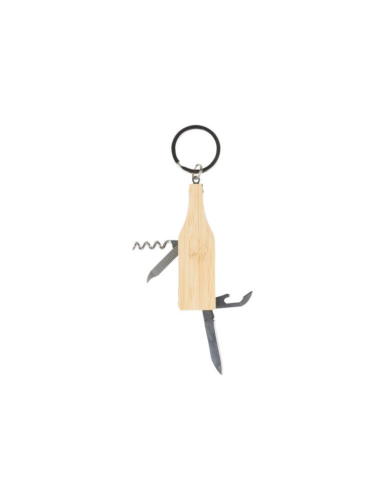 Porte-clés multi-outils en bambou Inaya