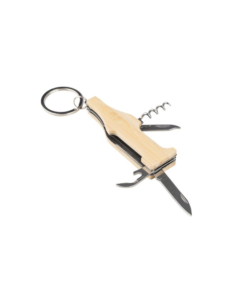Porte-clés multi-outils en bambou Inaya