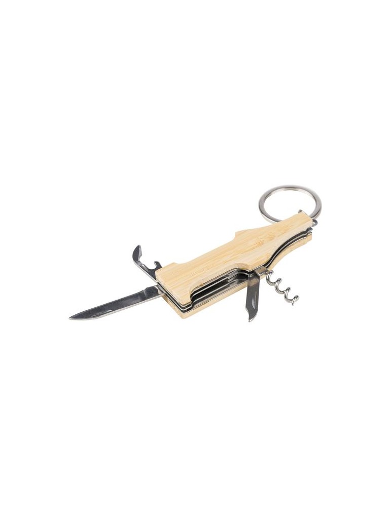 Porte-clés multi-outils en bambou Inaya