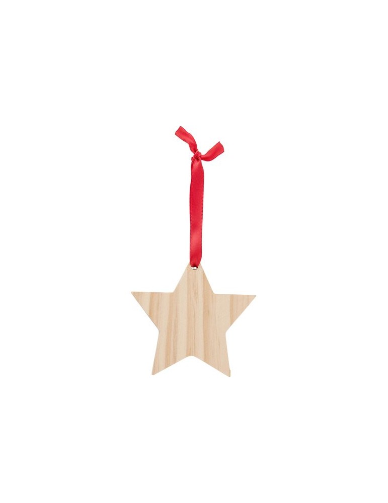 Étoile en bois personnalisée Caspian - Décoration de Noël unique pas cher