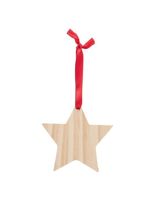 Étoile en bois personnalisée Caspian - Décoration de Noël unique pas cher
