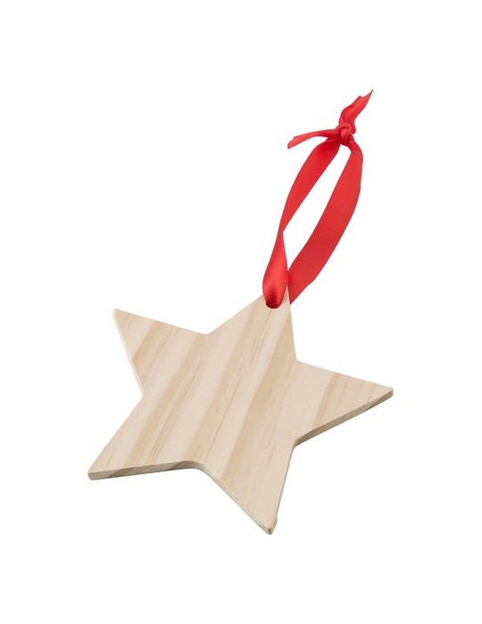 Étoile en bois personnalisée Caspian - Décoration de Noël unique pas cher