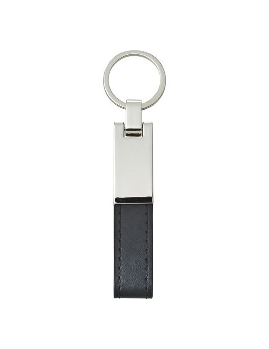 Porte-clés en Métal et PU Publicitaire - Keon