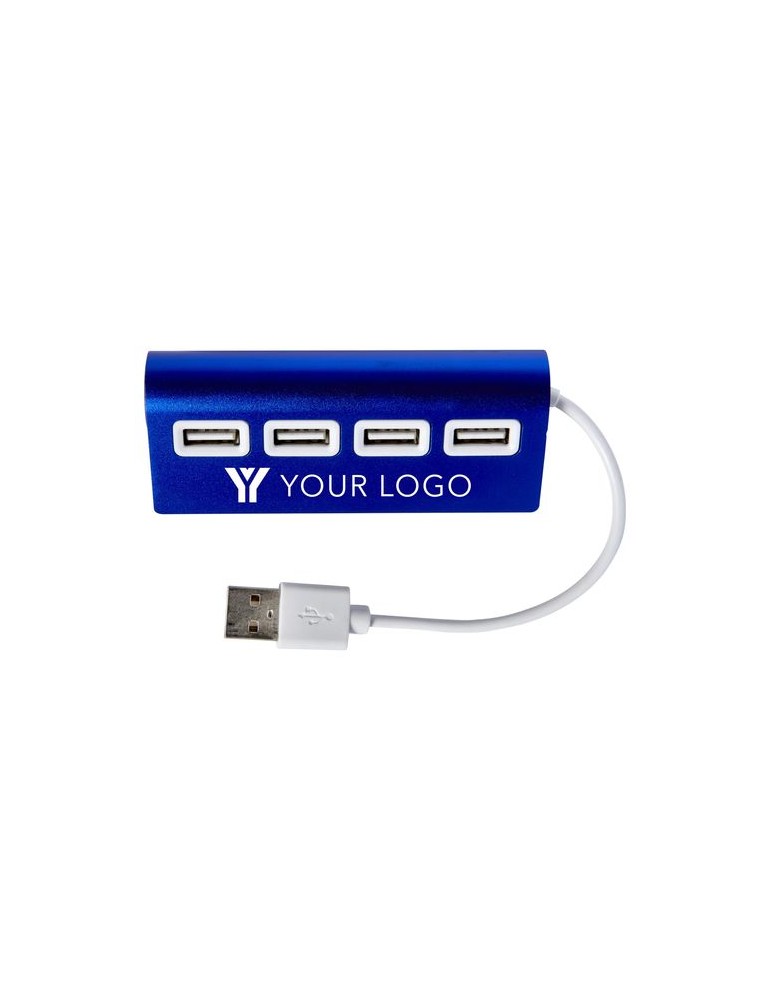 Hub Aluminium 4 Ports USB Personnalisé - Accessoire High Tech