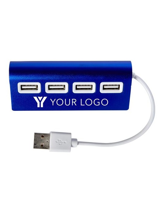 Hub Aluminium 4 Ports USB Personnalisé - Accessoire High Tech