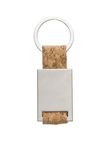 Porte-clés Personnalisé en Métal et Liège - Cadeau