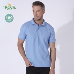 Polo Adulte Couleur Personnalisée 100% Coton MPS180 "keya" Matières : coton Taille textile : M Couleurs : bleu cadeau affaires é