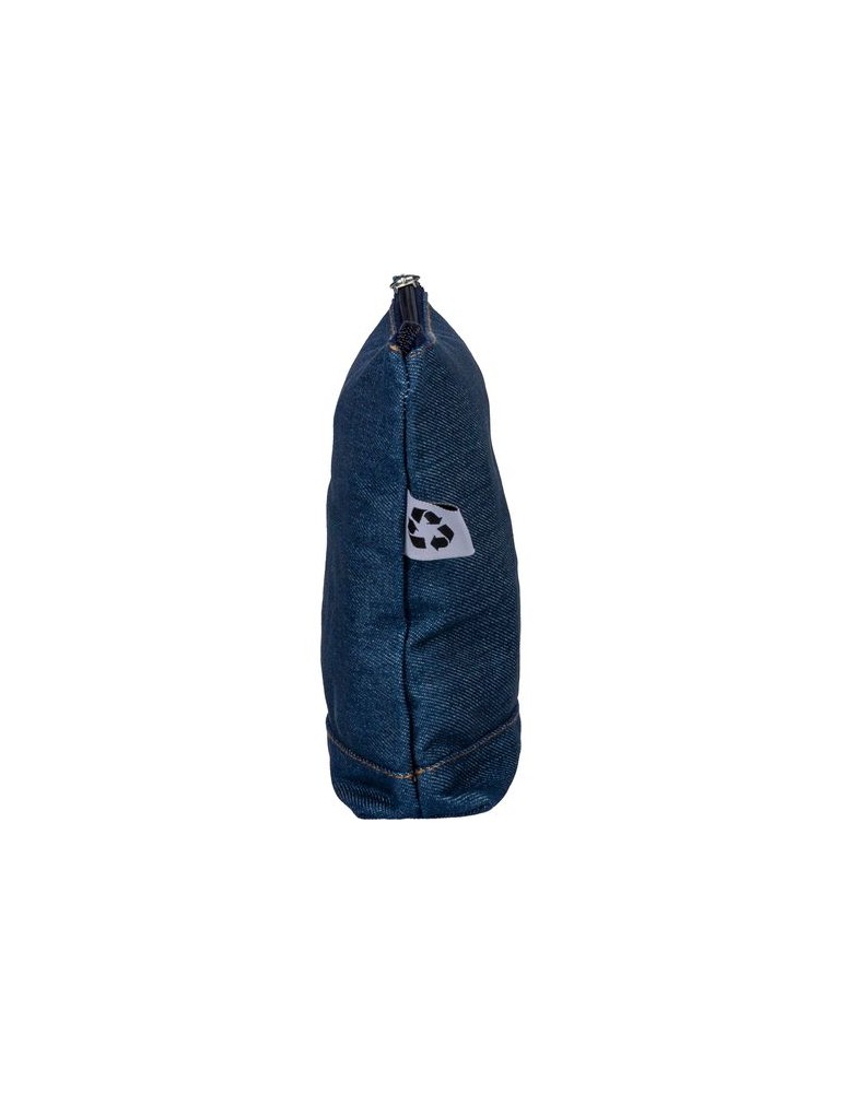 Trousse de maquillage en denim recyclé Orin
