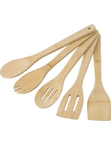 Spatules en Bambou Personnalisées - Ustensiles pas cher 2