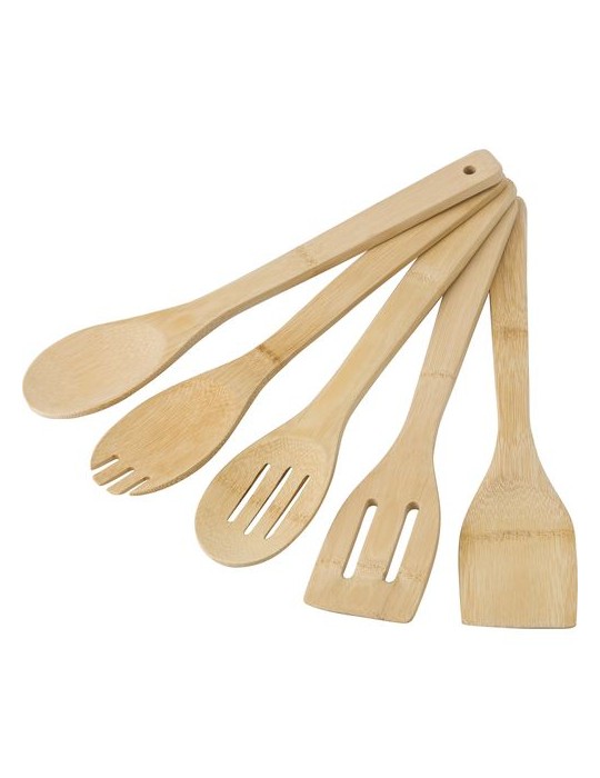 Spatules en Bambou Personnalisées - Ustensiles pas cher