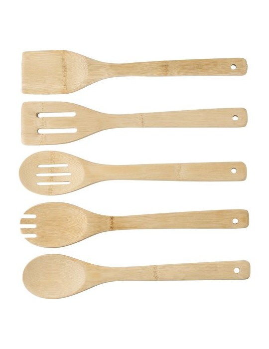 Spatules en Bambou Personnalisées - Ustensiles pas cher