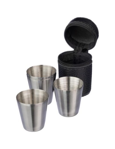 Set personnalisé de 4 verres à shot en inox Benjamin pas cher 2
