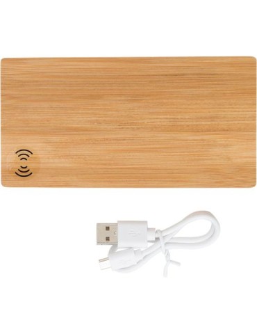 Power bank en bambou 6 000mAh - Walter