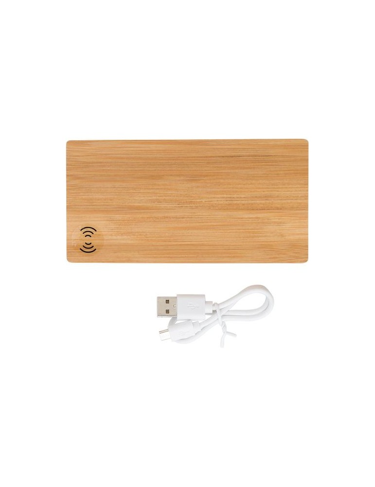 Power bank en bambou 6 000mAh - Walter