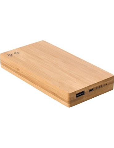 Power bank en bambou 6 000mAh - Walter 2