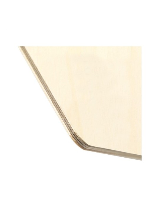 Plaque bois publicitaire, objet naturel et sobre