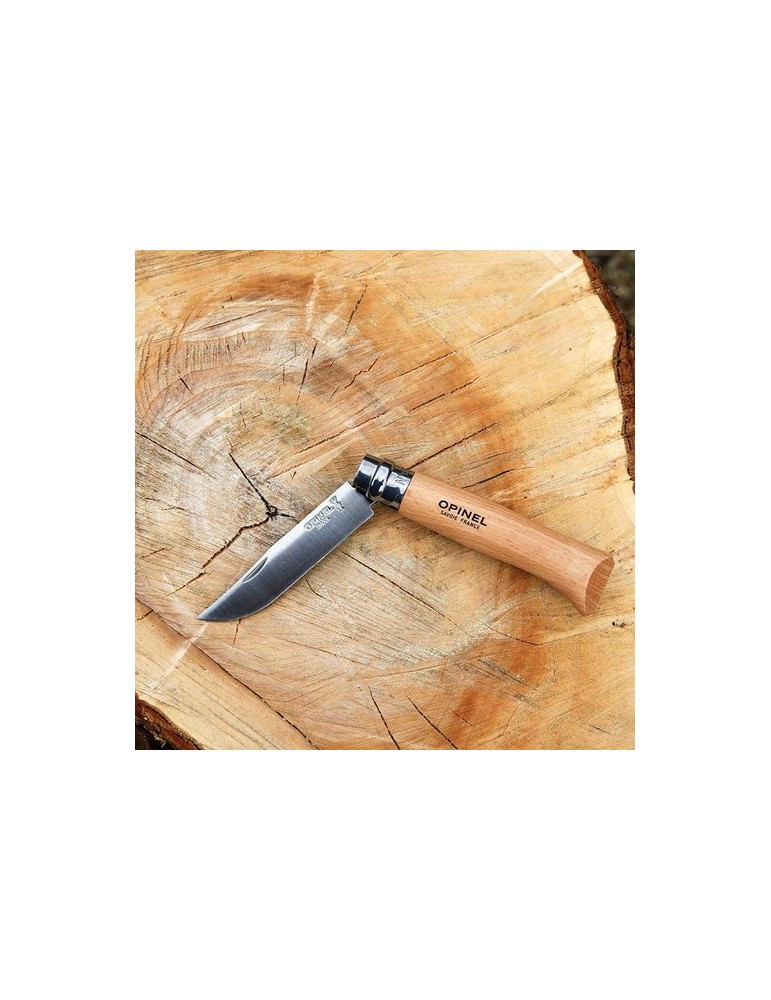 Opinel Inox No 08 couteau de poche en étui à couteau