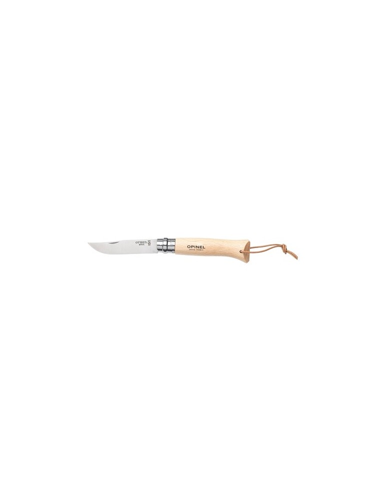 Opinel Inox No 8 couteau de poche en étui à couteau
